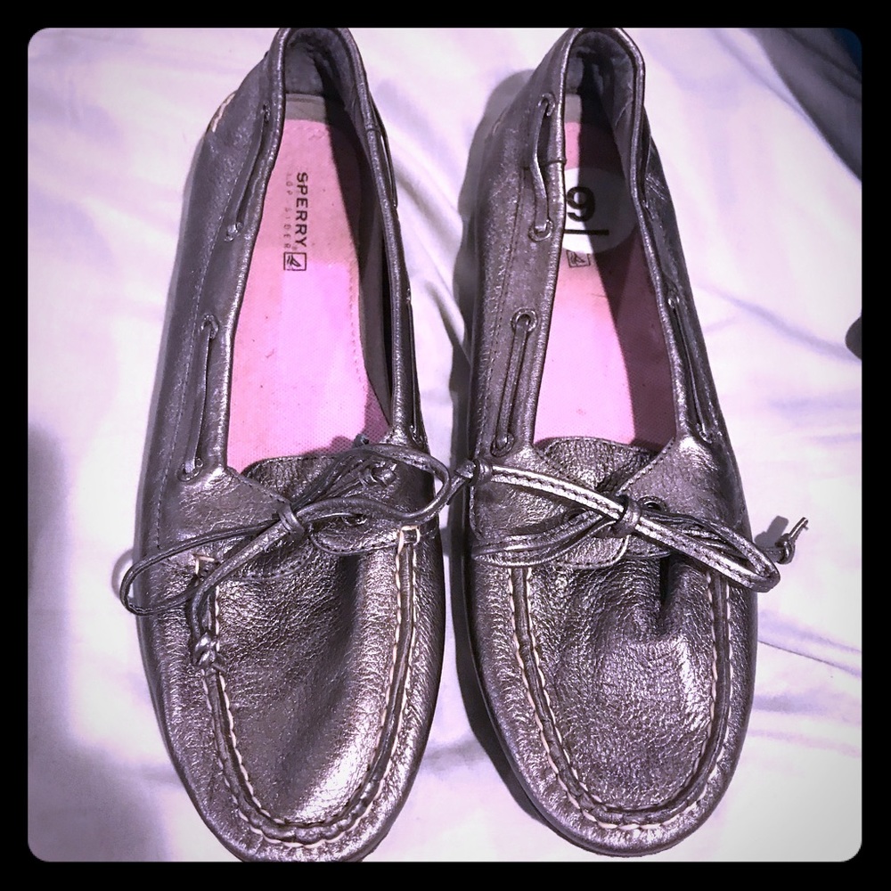 Sperry metallic loafers